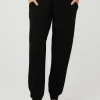 High-Waist Cashmere Jet Set Pant - Black