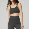 Pinstripe Bra - Anthracite/Black