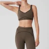 Airbrush Heart Throb Bra - Olive Tree/Black