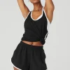 Ivy League Tank - Black/White