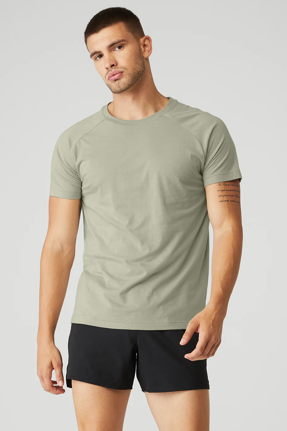 The Triumph Crew Neck Tee - Limestone