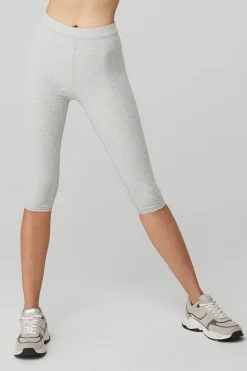 Alosoft High-Waist Iconic 90's Capri - Athletic Heather Grey