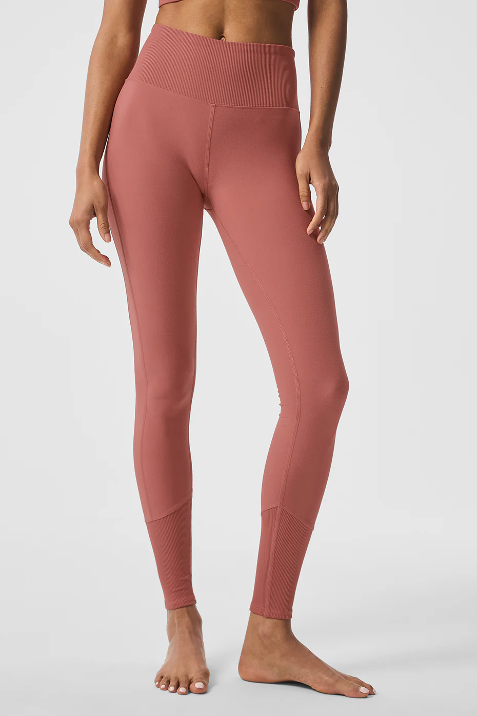 High-Waist Alosoft Lounge Legging - Soft Terracotta
