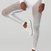 Seamless High-Waist 7/8 Limitless Open Air Legging - White