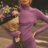 Airbrush Corset Full Zip Jacket - Soft Mulberry