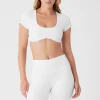 Airbrush Figure Short Sleeve Bra - White