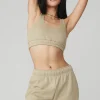 Scoop Neck Sweatshirt Bra - California Sand