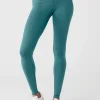 High-Waist Airlift Legging - Teal Agate