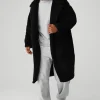 Oversized Sherpa Trench - Black