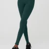 High-Waist Alosoft Lounge Legging - Midnight Green