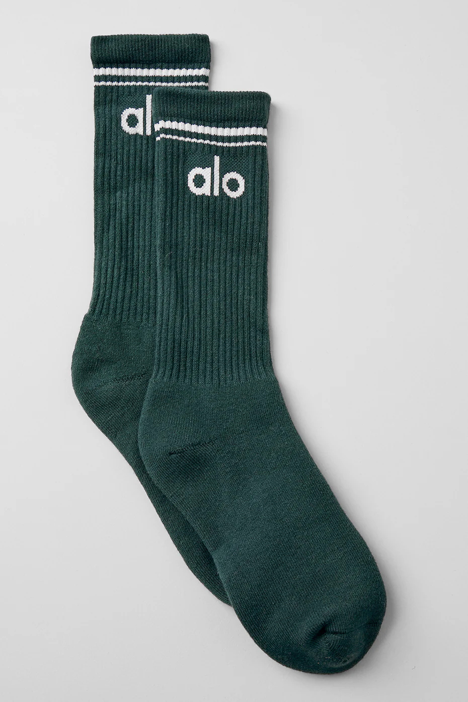 Unisex Throwback Sock - Midnight Green/White