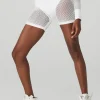 Seamless High-Waist Limitless Open Air Short - White