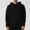 Quilted Stadium Hoodie - Black