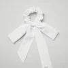 Love Knots Tie Scrunchie - White