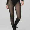 Seamless High-Waist 7/8 Limitless Open Air Legging - Black