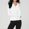 Alosoft 1/2 Zip Rapid Pullover - White