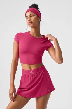 ALOSOFT CROP FINESSE SHORT SLEEVE
