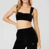 Micro Corduroy Winter Break Bra - Black
