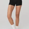 Icon Ribbed Boyshort - Black