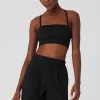 Seamless Open Air Bandeau Bra - Black