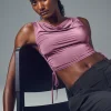Standout Cropped Tank - Soft Mulberry