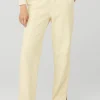 High-Waist Free Time Straight Leg Sweatpant - French Vanilla