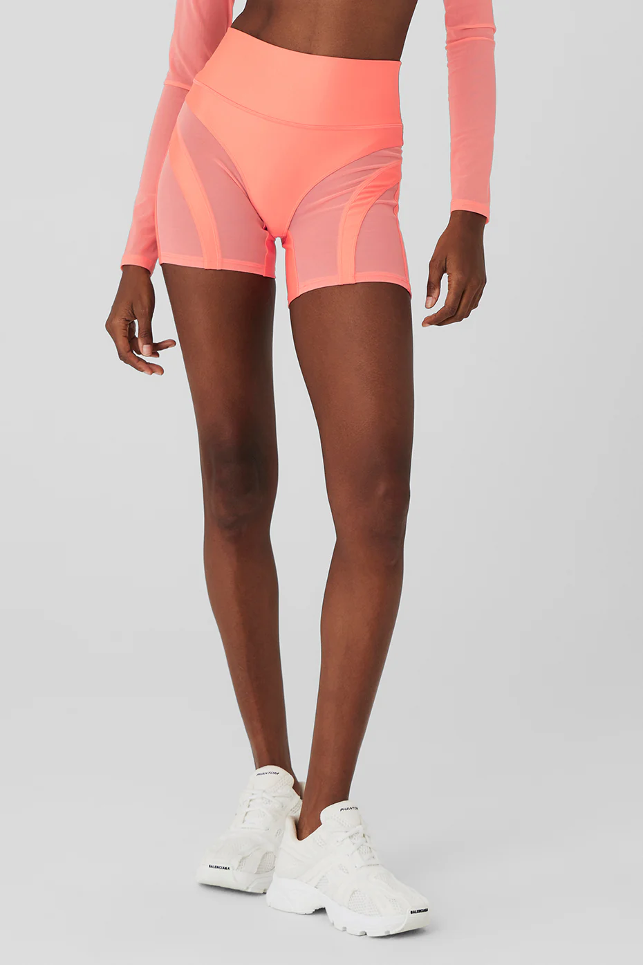 5&quot; Airlift Heat Wave Biker Short - Candy Orange