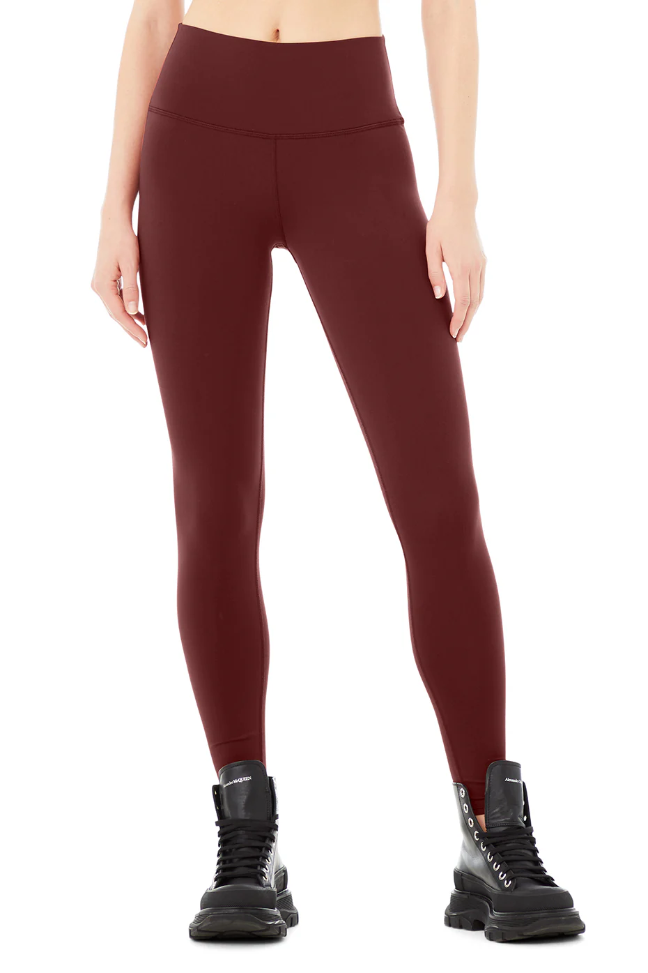 High-Waist Airbrush Legging - Cranberry