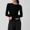 Ribbed Sea Coast Long Sleeve - Black