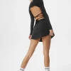 High-Waist Elevation Mini Skirt - Black