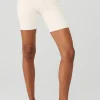 7&quot; High-Waist Biker Short - Ivory