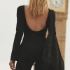 Alosoft Melody Full Length Bootcut Onesie - Black