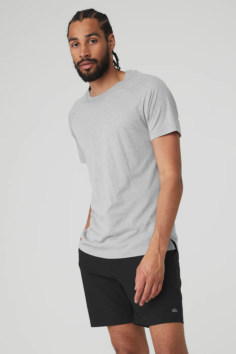 The Triumph Crew Neck Tee - Athletic Heather Grey