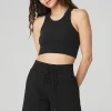 Seamless Delight High Neck Bra - Black