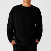 Chill Crew Neck Pullover - Black
