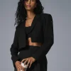 Cropped First-Class Blazer - Black