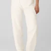 Micro Sherpa High-Waist Solstice Sweatpant - Ivory