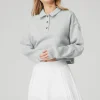 Polo Henley Pullover - Athletic Heather Grey