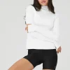 Alosoft Ribbed Frontrunner Long Sleeve - White