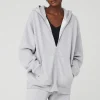 Renown Heavy Weight Full Zip Hoodie - Athletic Heather Grey