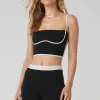 Airbrush Streamlined Bra Tank - Black/White