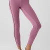 Airlift High-Waist 7/8 Line Up Legging - Soft Mulberry