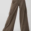 Wide Leg Cargo Show Off Trouser - Olive Tree
