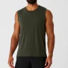 The Triumph Muscle Tank - Stealth Green