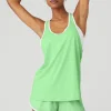 Ivy League Tank - Ultramint/White