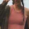Seamless Delight High Neck Bra - Soft Terracotta
