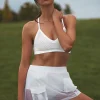 Sheer Effusion Cargo Skirt - White
