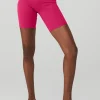 7&quot; High-Waist Biker Short - Magenta Crush