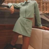 High Speed Mini Skirt - Limestone