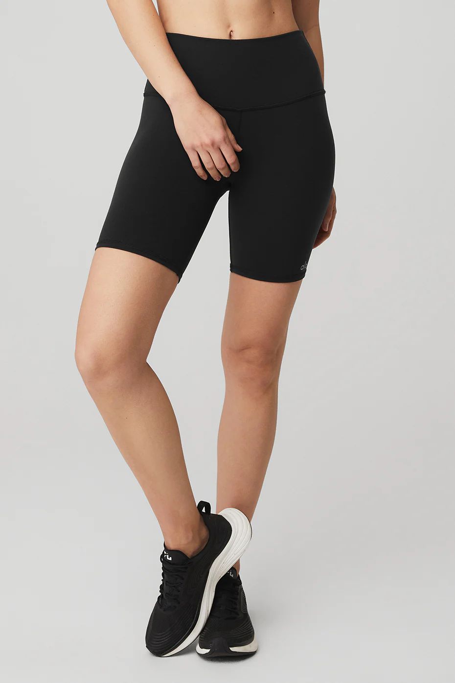 7&quot; High-Waist Biker Short - Black